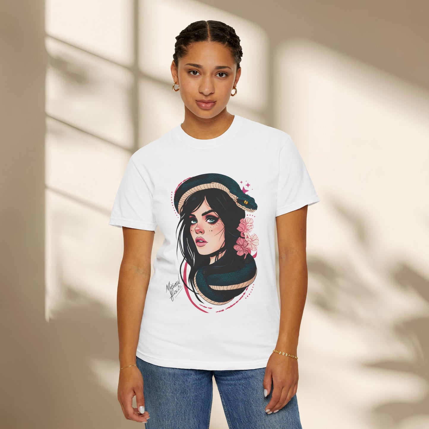 Snake Goddess Women Neo Traditional Shirt