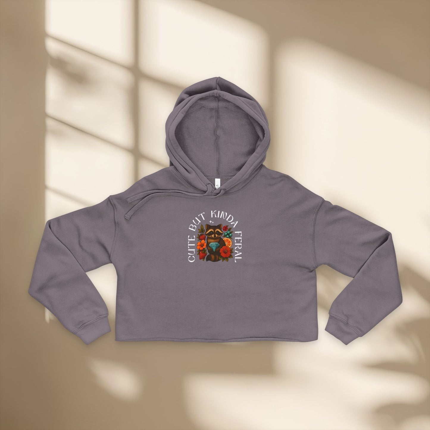 Cute & Feral Women's Cropped Hoodie