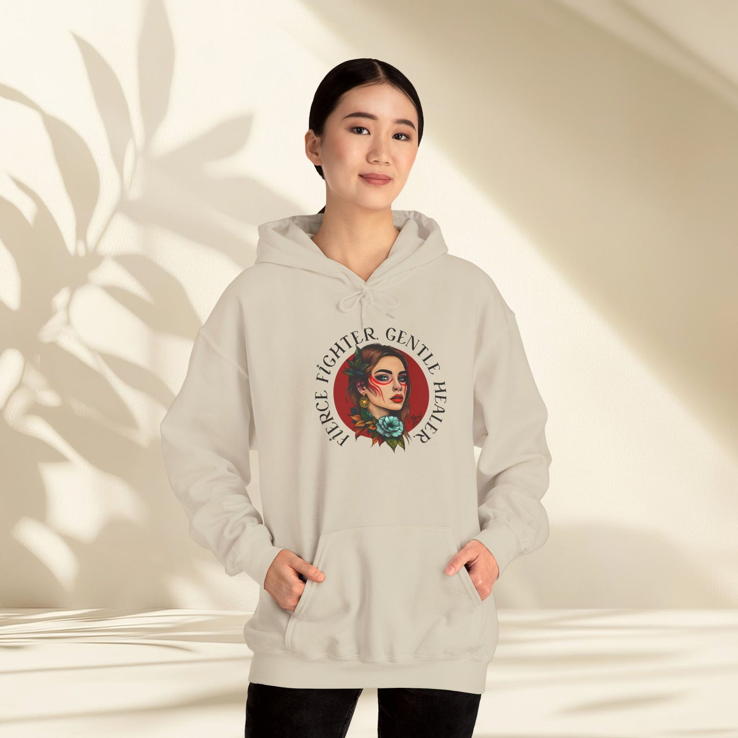 Fierce Fighter, Gentle Healer Hoodie