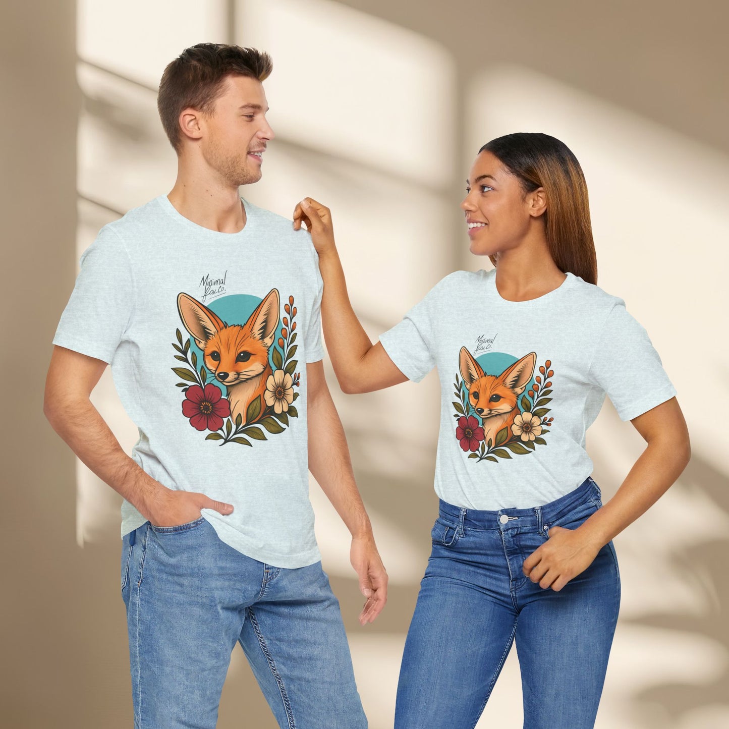 Fennec Fox Floral Shirt