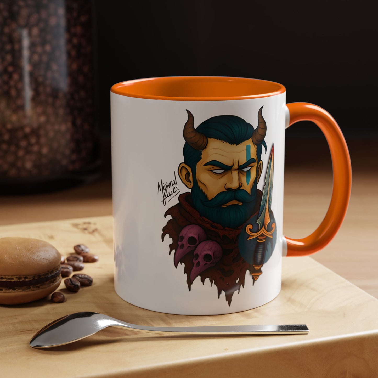 Bold Strong Bearded Man Coffee Mug