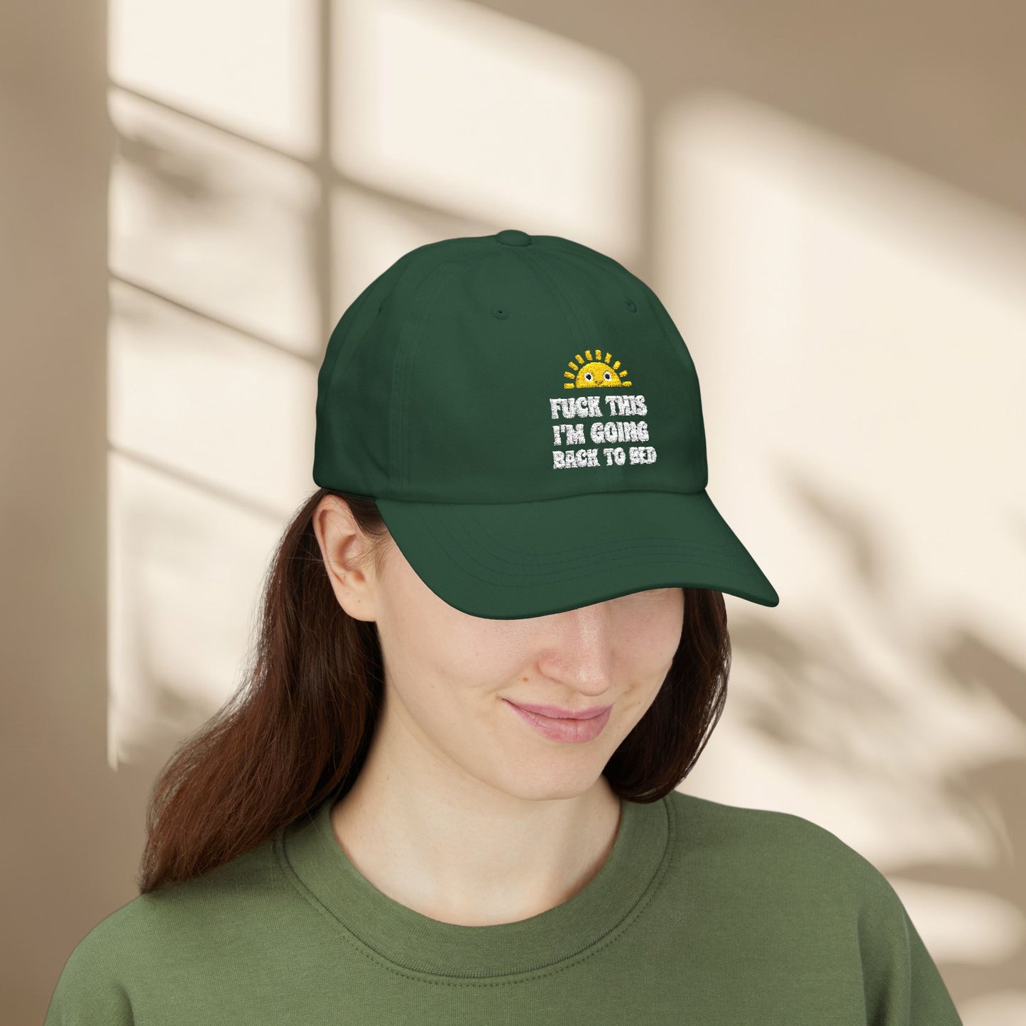 F*** This I'm going back to bed Embroidered Hat