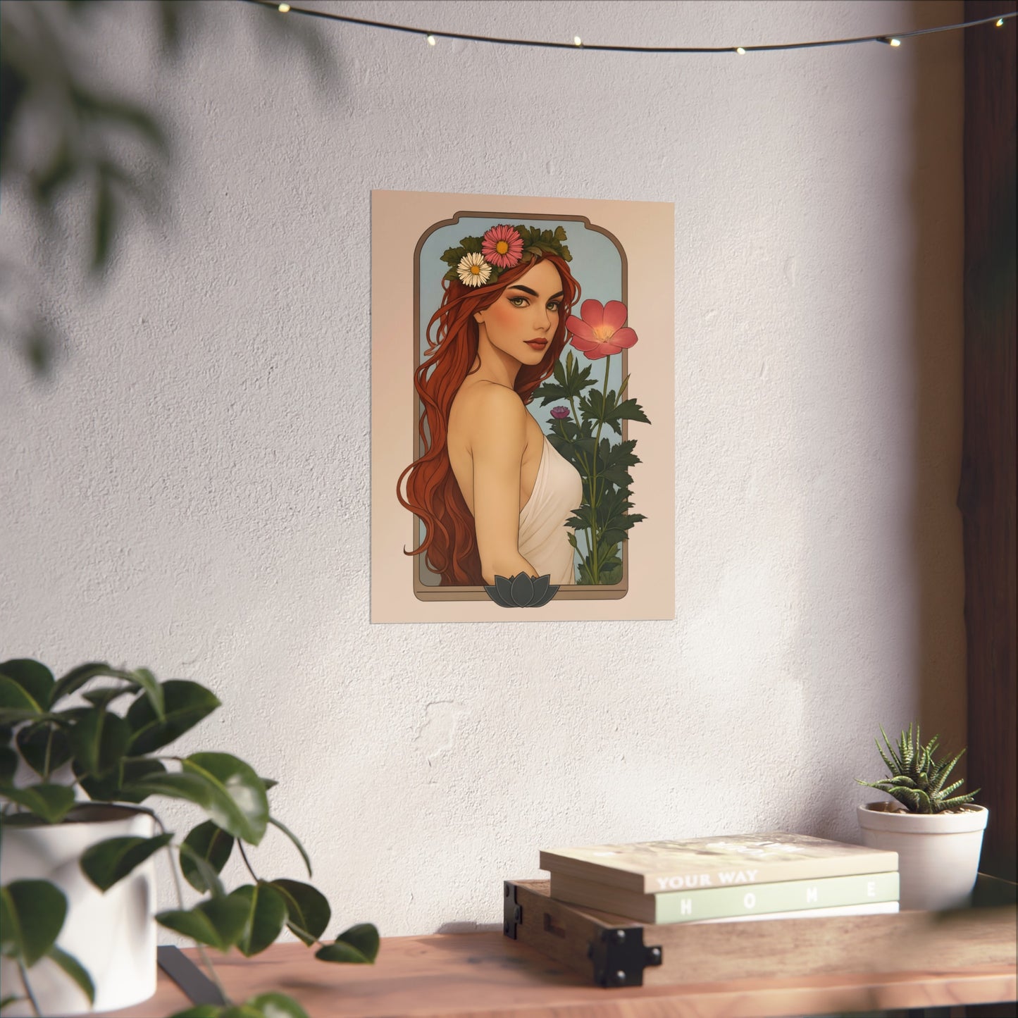Botanical Art Nouveau Fine Art Poster