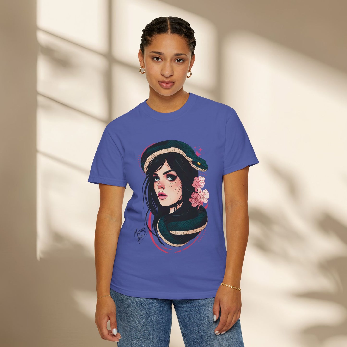 Snake Goddess Women Neo Traditional Shirt