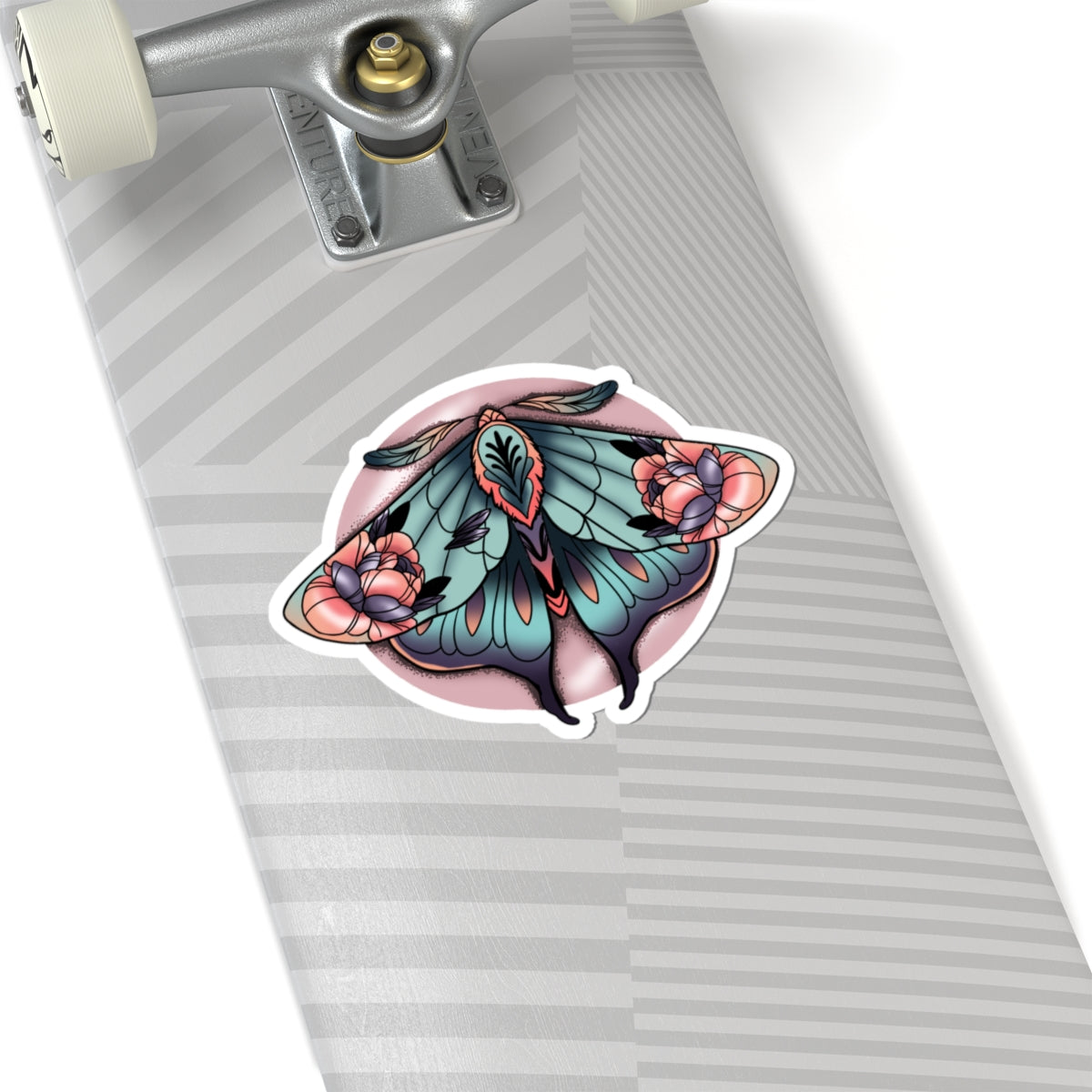 Floral Moth Sticker