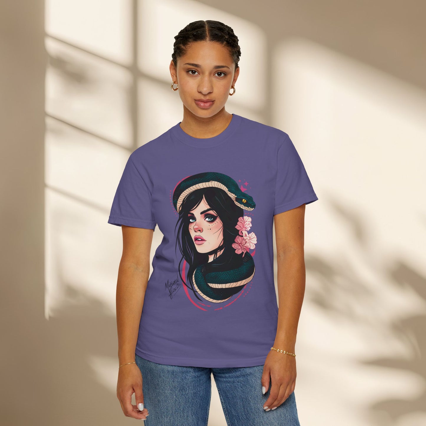 Snake Goddess Women Neo Traditional Shirt
