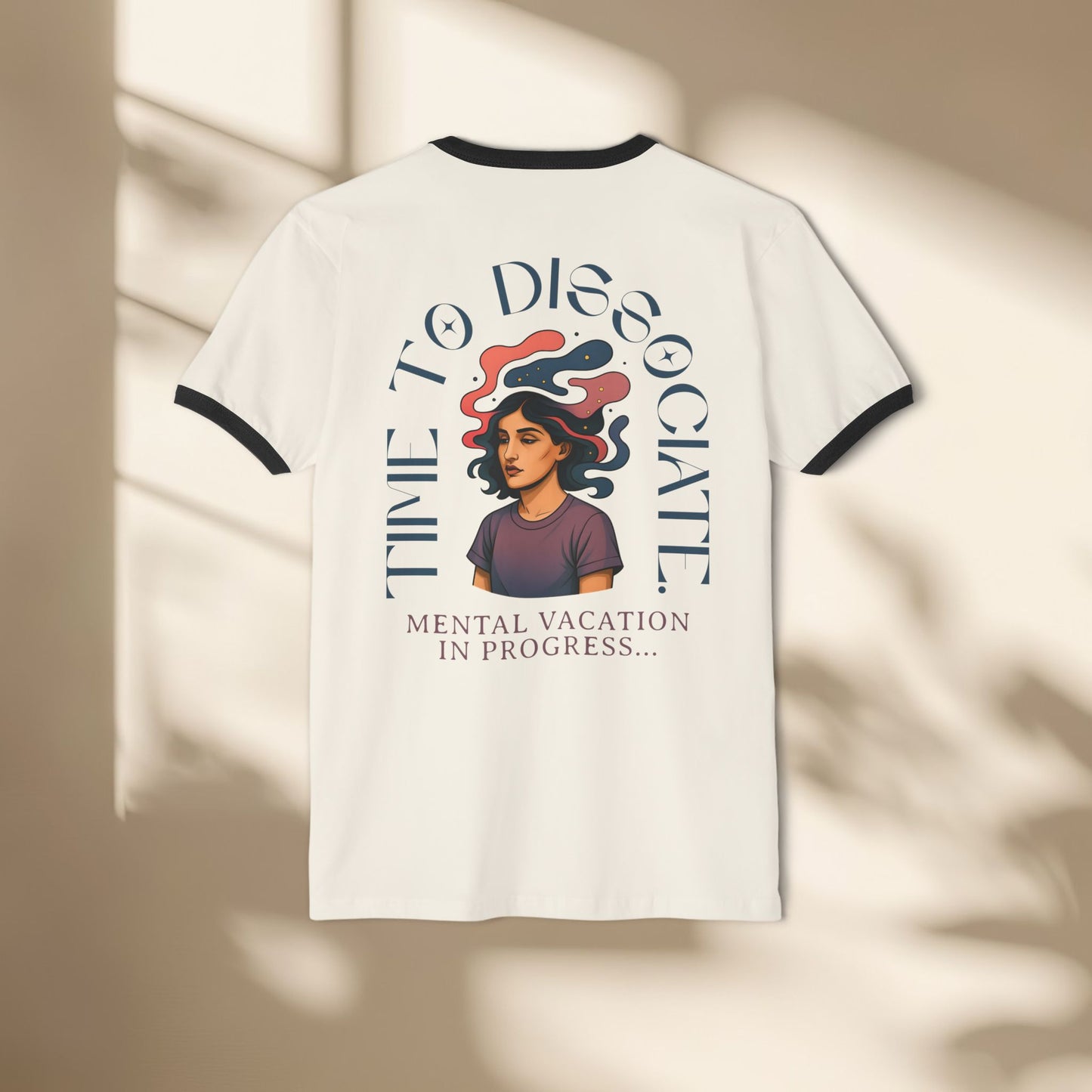 Mental Vacation Unisex Ringer T-Shirt