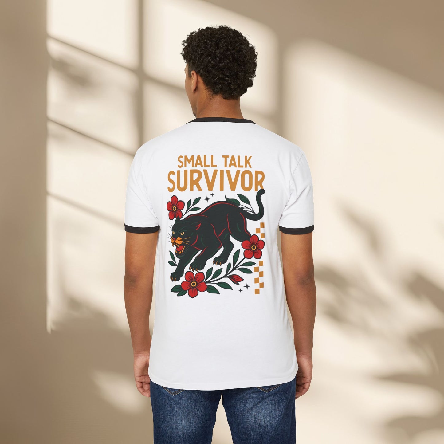 Small Talk Survivor Ringer Shirt
