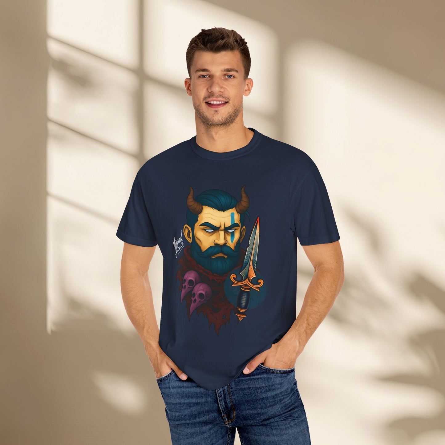Beared Warrior Dagger T-Shirt