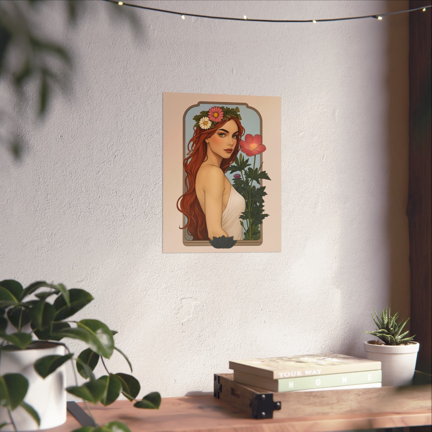 Botanical Art Nouveau Fine Art Poster