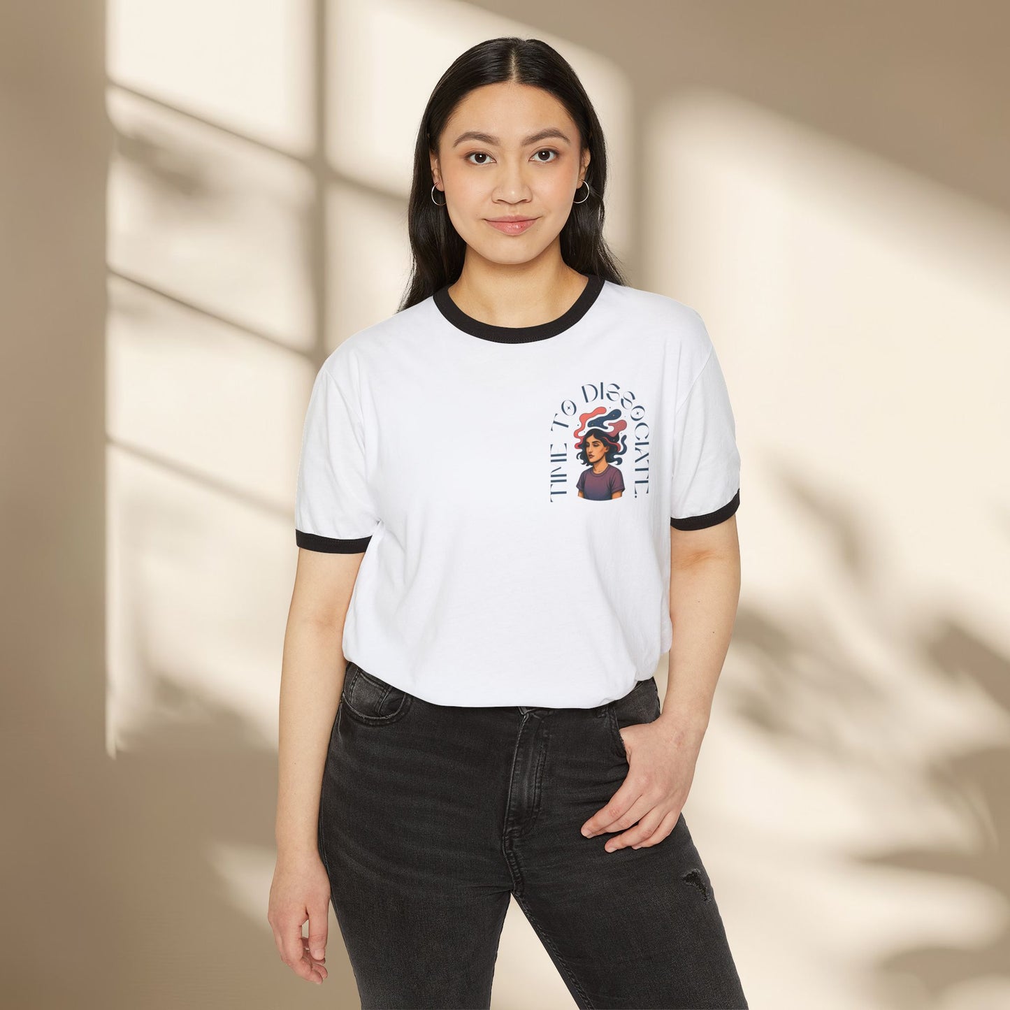 Mental Vacation Unisex Ringer T-Shirt