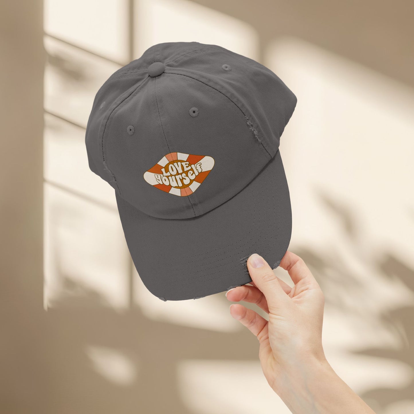 Love Yourself Distressed Hat