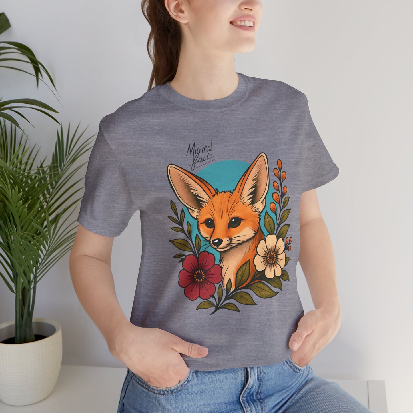Fennec Fox Floral Shirt