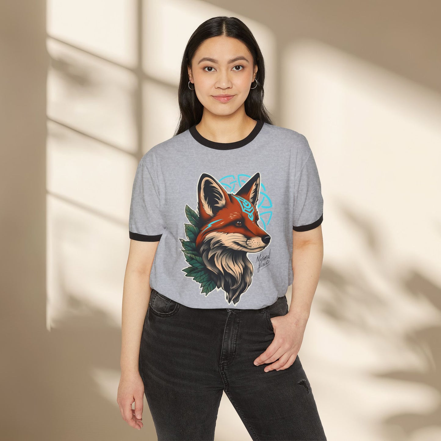 Nordic Fox Ringer Shirt