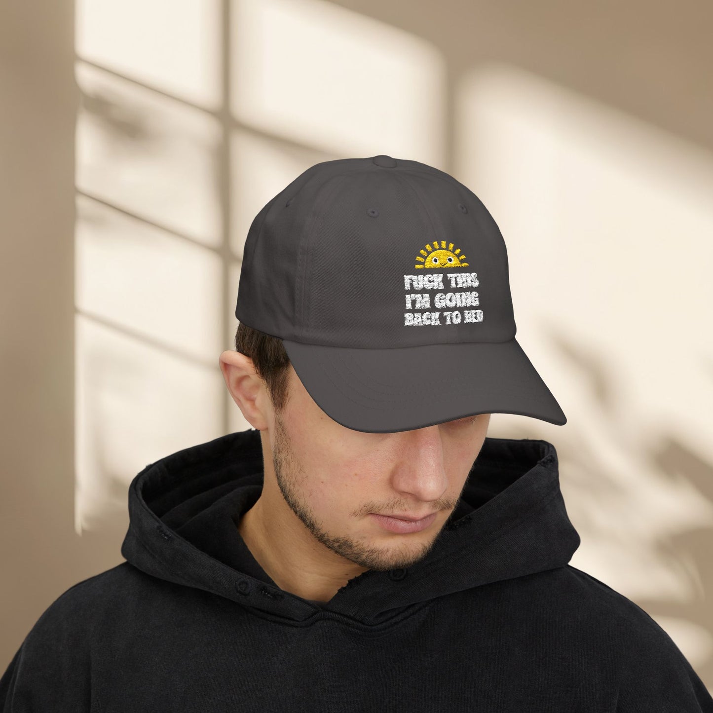 F*** This I'm going back to bed Embroidered Hat