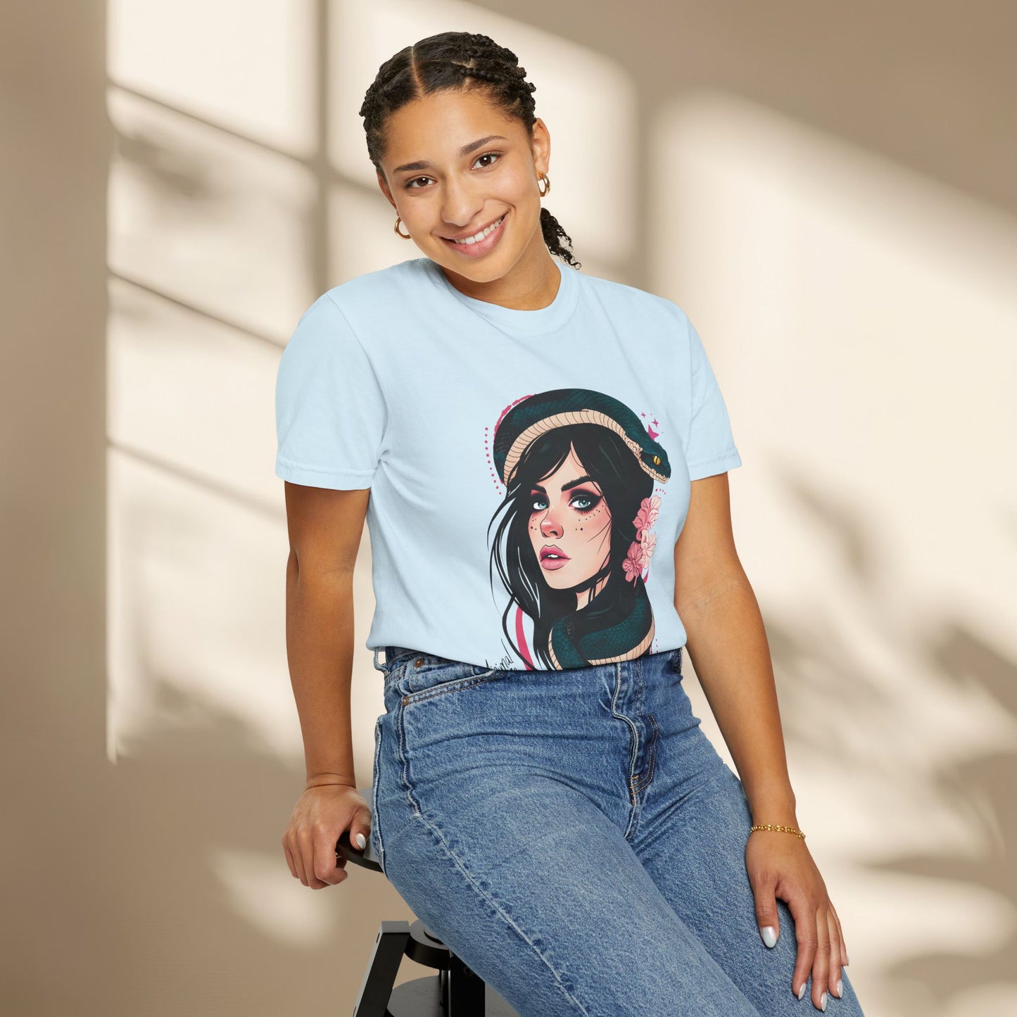 Snake Goddess Women Neo Traditional Shirt