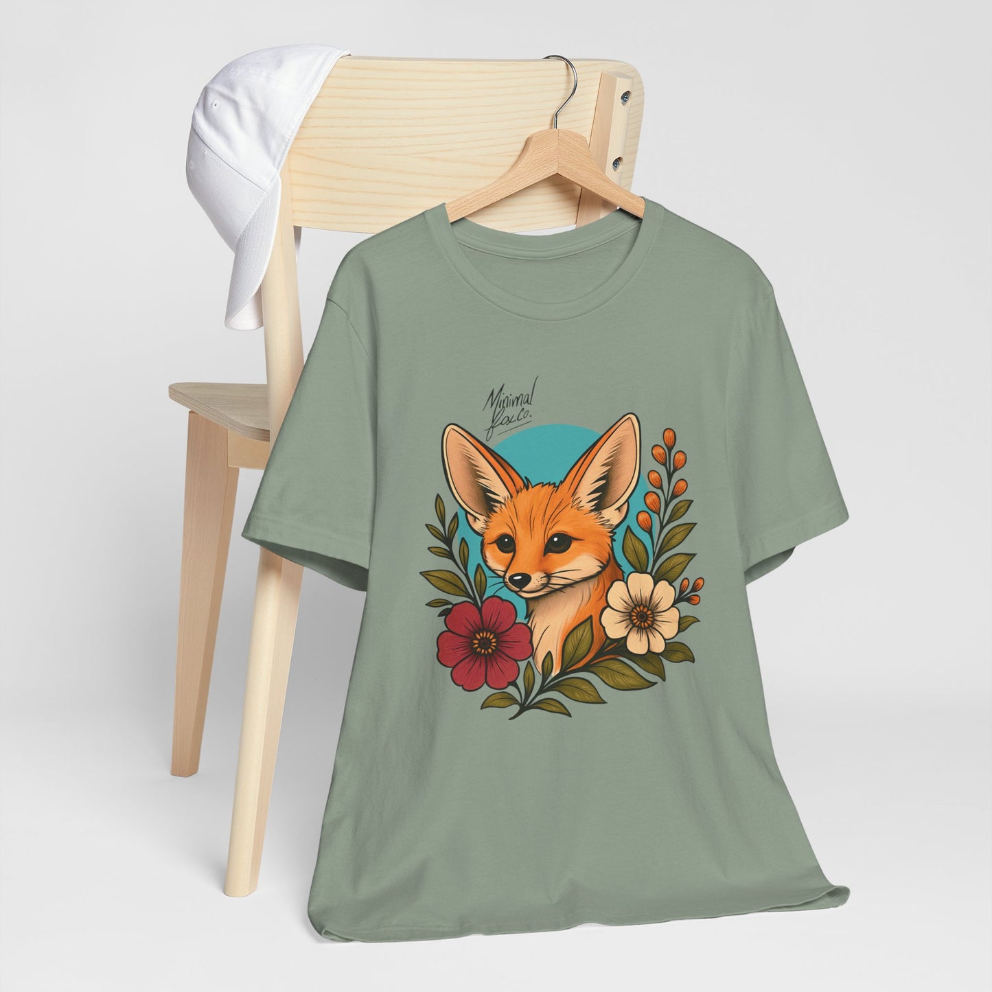 Fennec Fox Floral Shirt