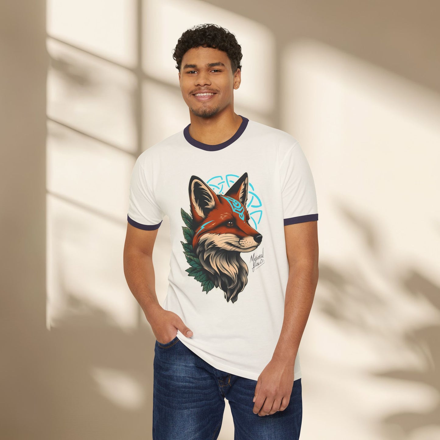 Nordic Fox Ringer Shirt