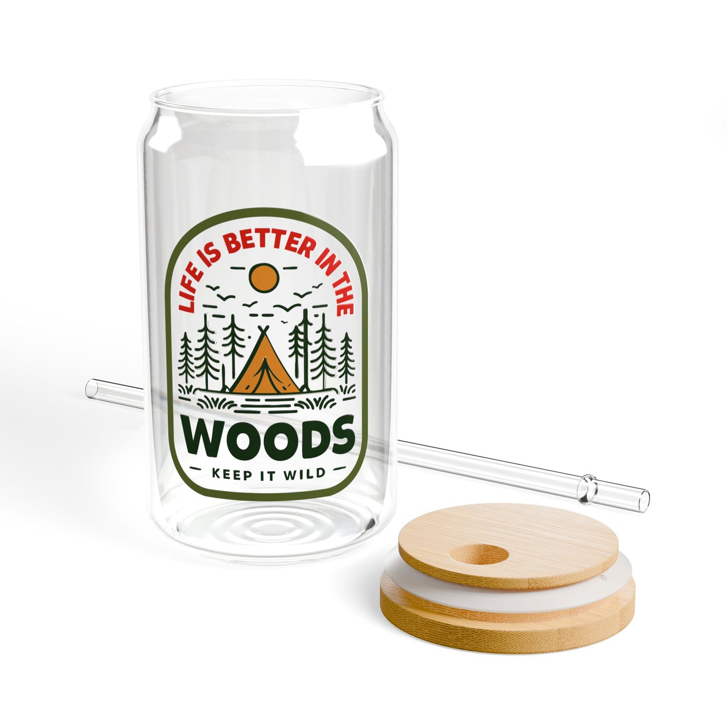 Nature Lover's Sipper Glass, 16oz