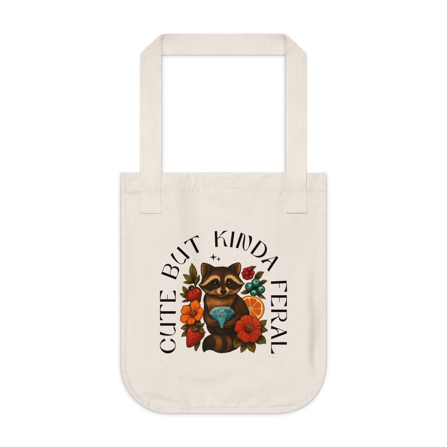 Cute But Kinda Feral Canvas Tote Bag