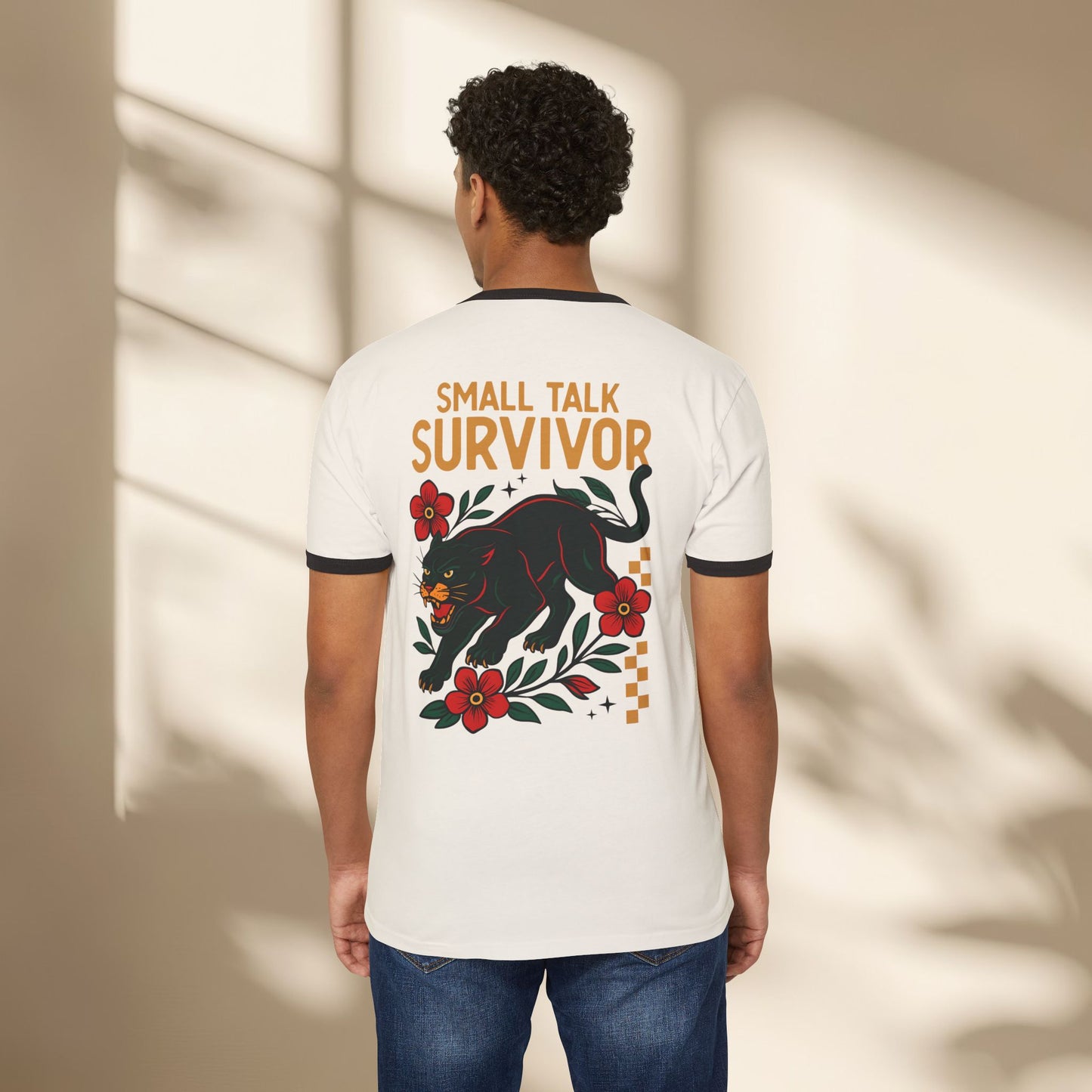 Small Talk Survivor Ringer Shirt