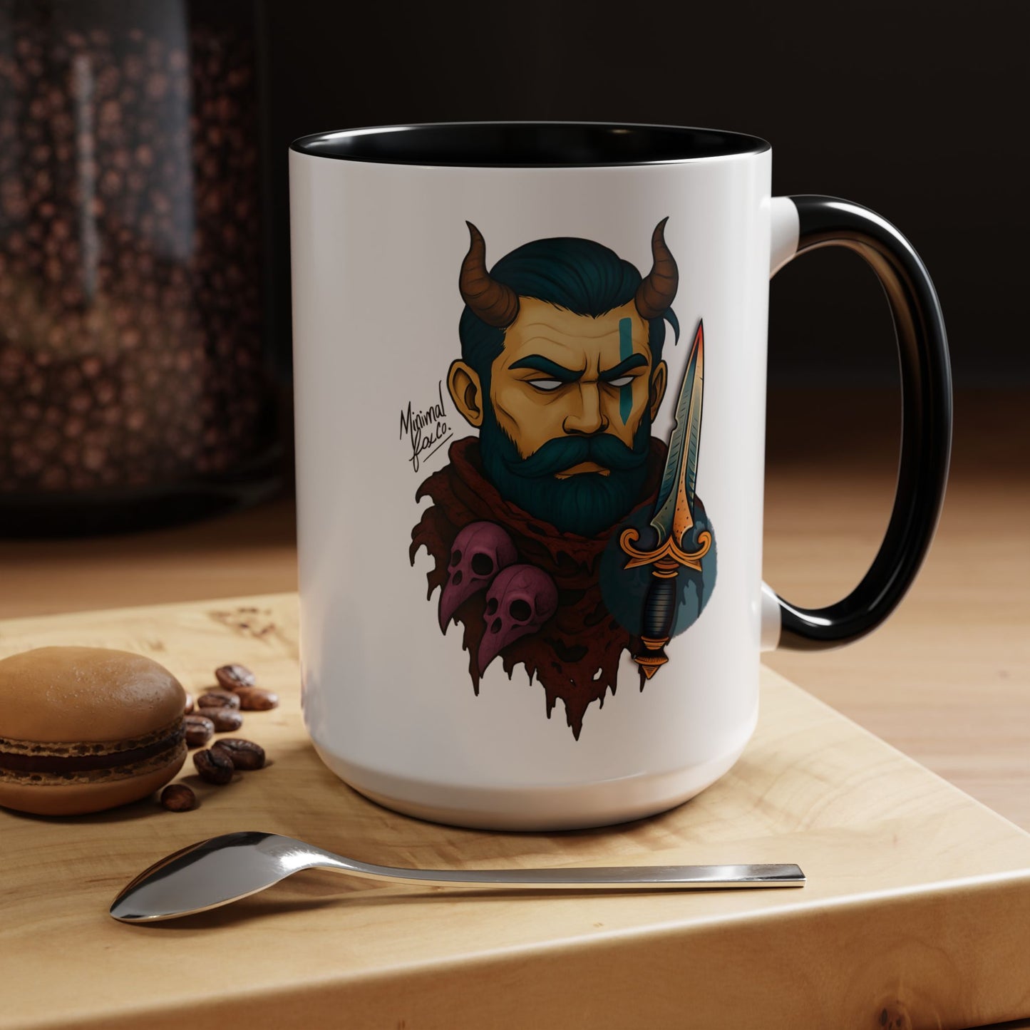 Bold Strong Bearded Man Coffee Mug