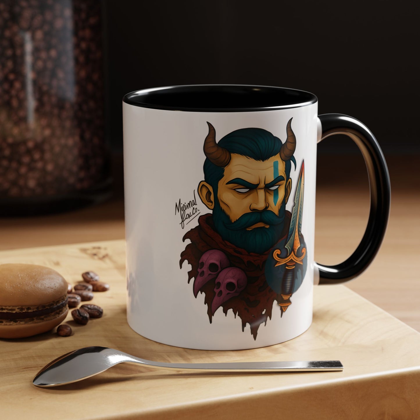Bold Strong Bearded Man Coffee Mug