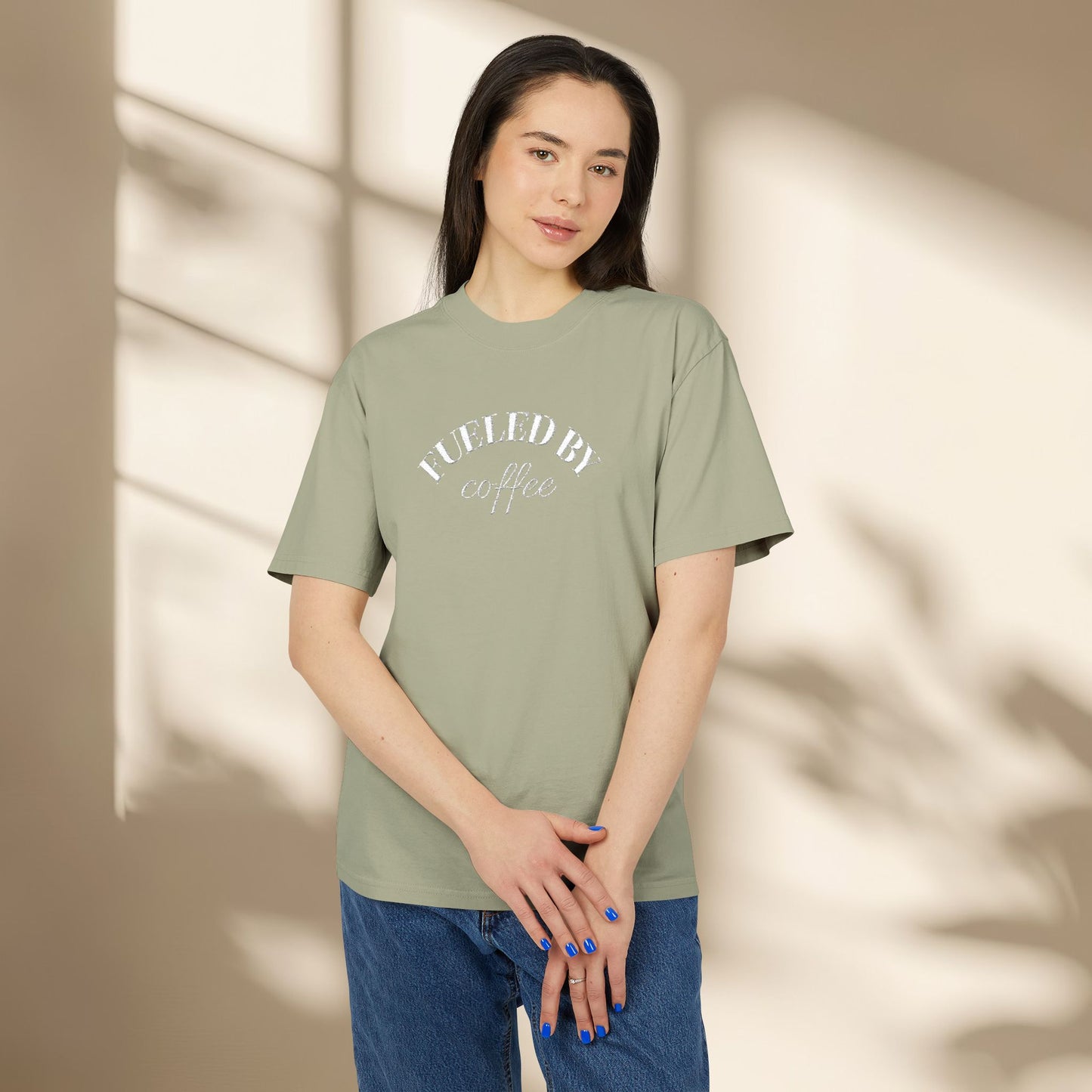 Embroidered Coffee Lover T-Shirt