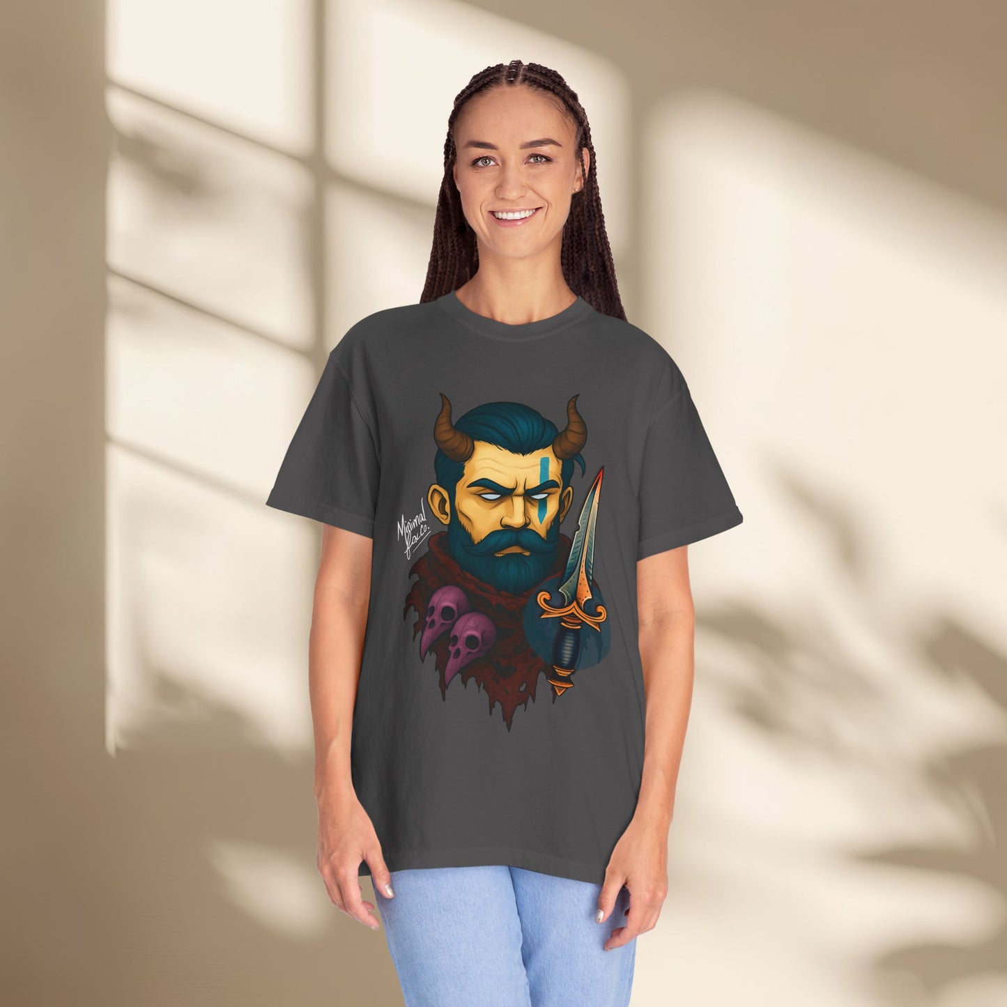 Beared Warrior Dagger T-Shirt