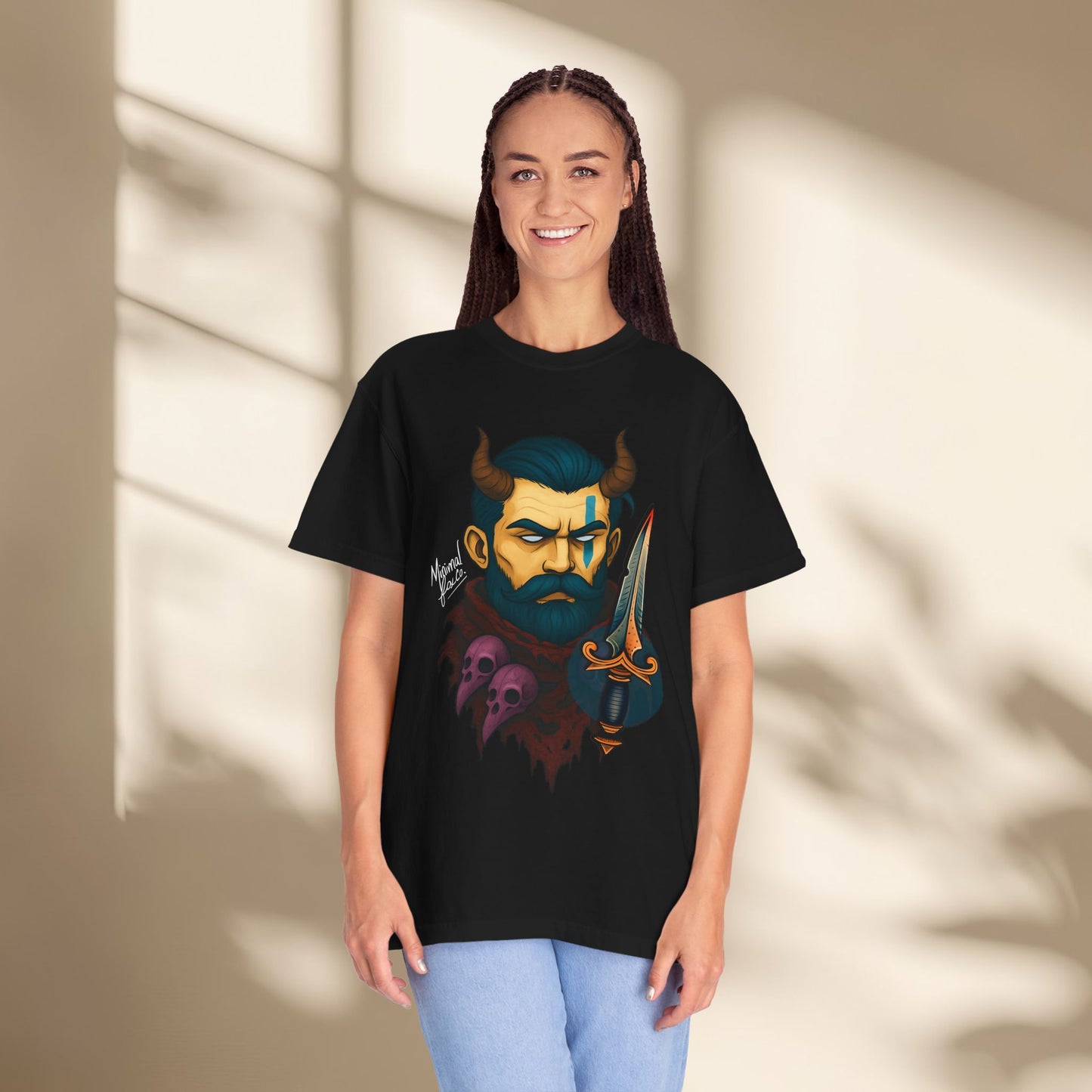 Beared Warrior Dagger T-Shirt