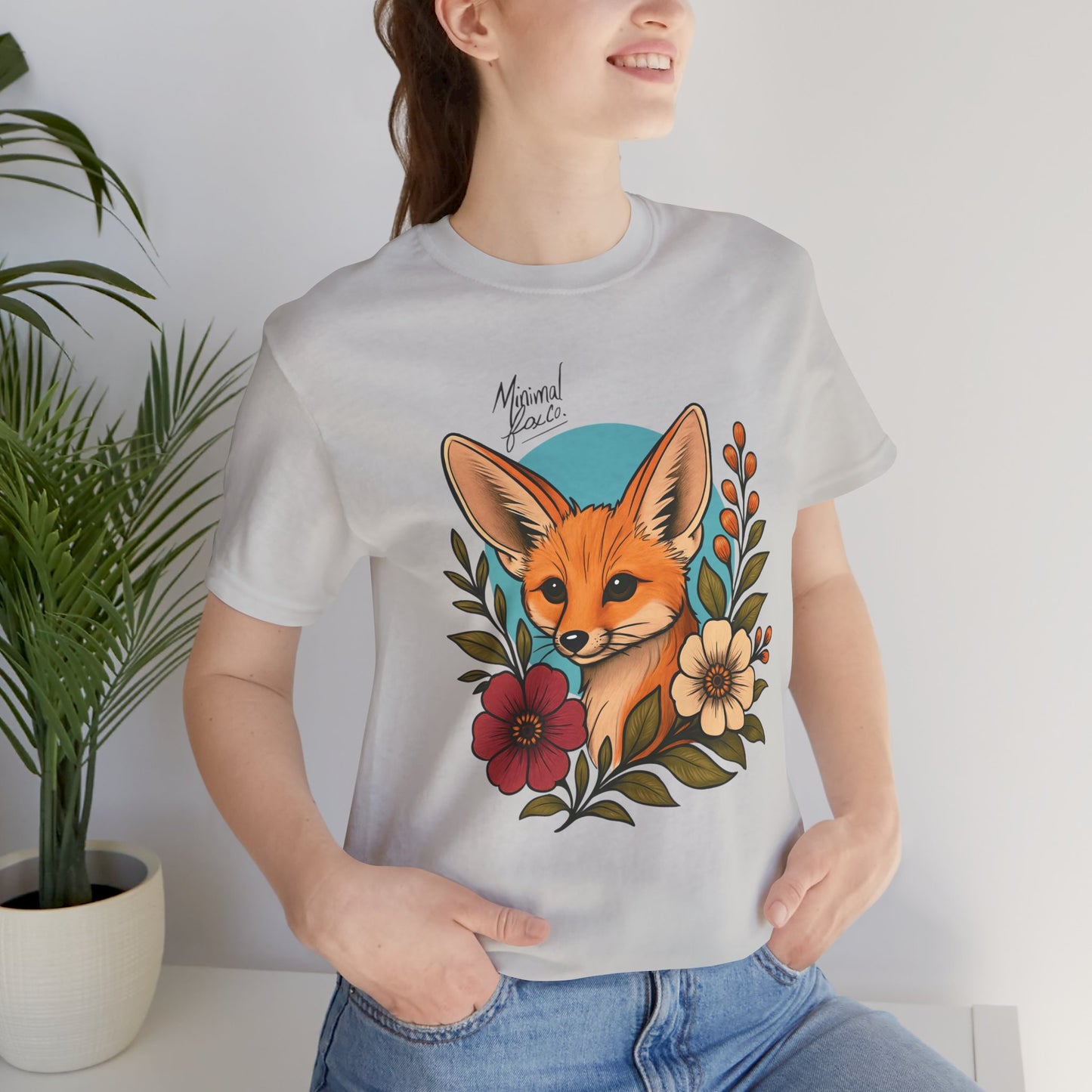 Fennec Fox Floral Shirt