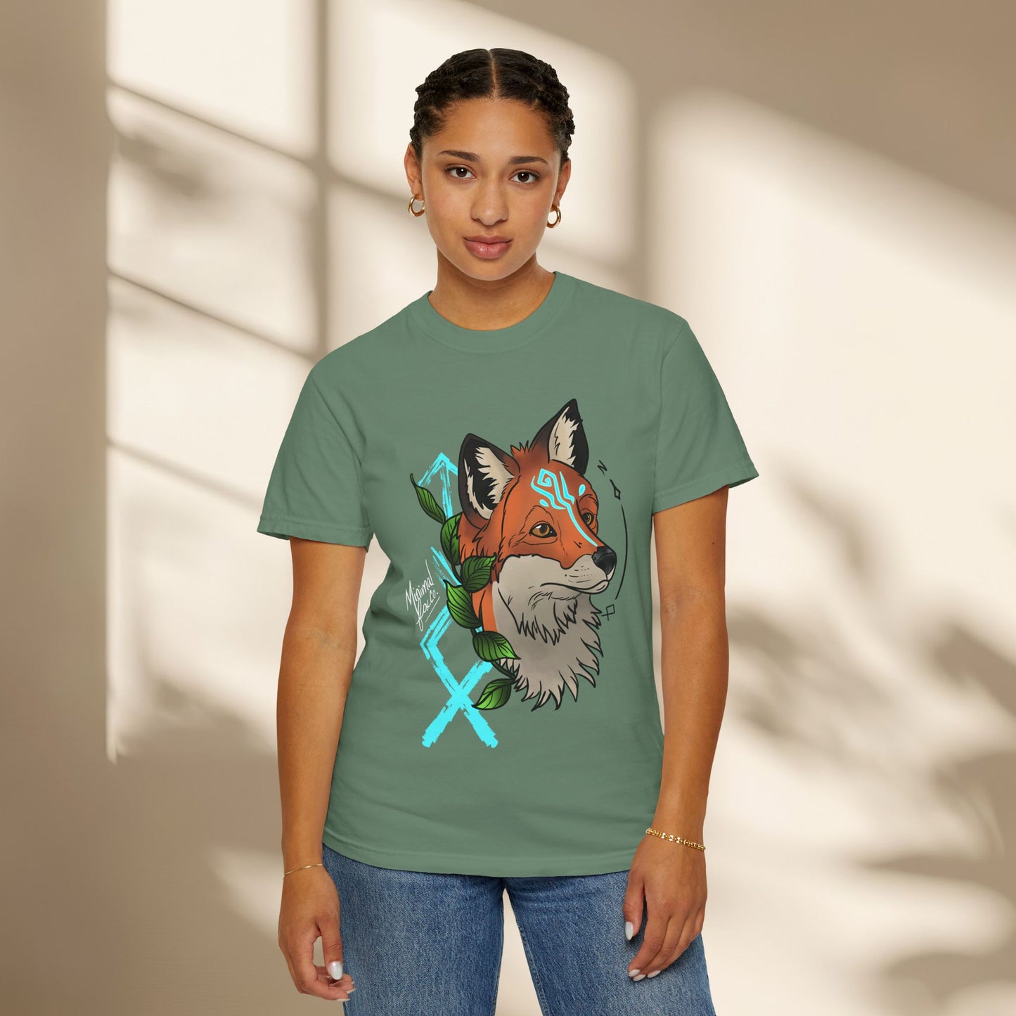 Nordic Fox Floral Shirt