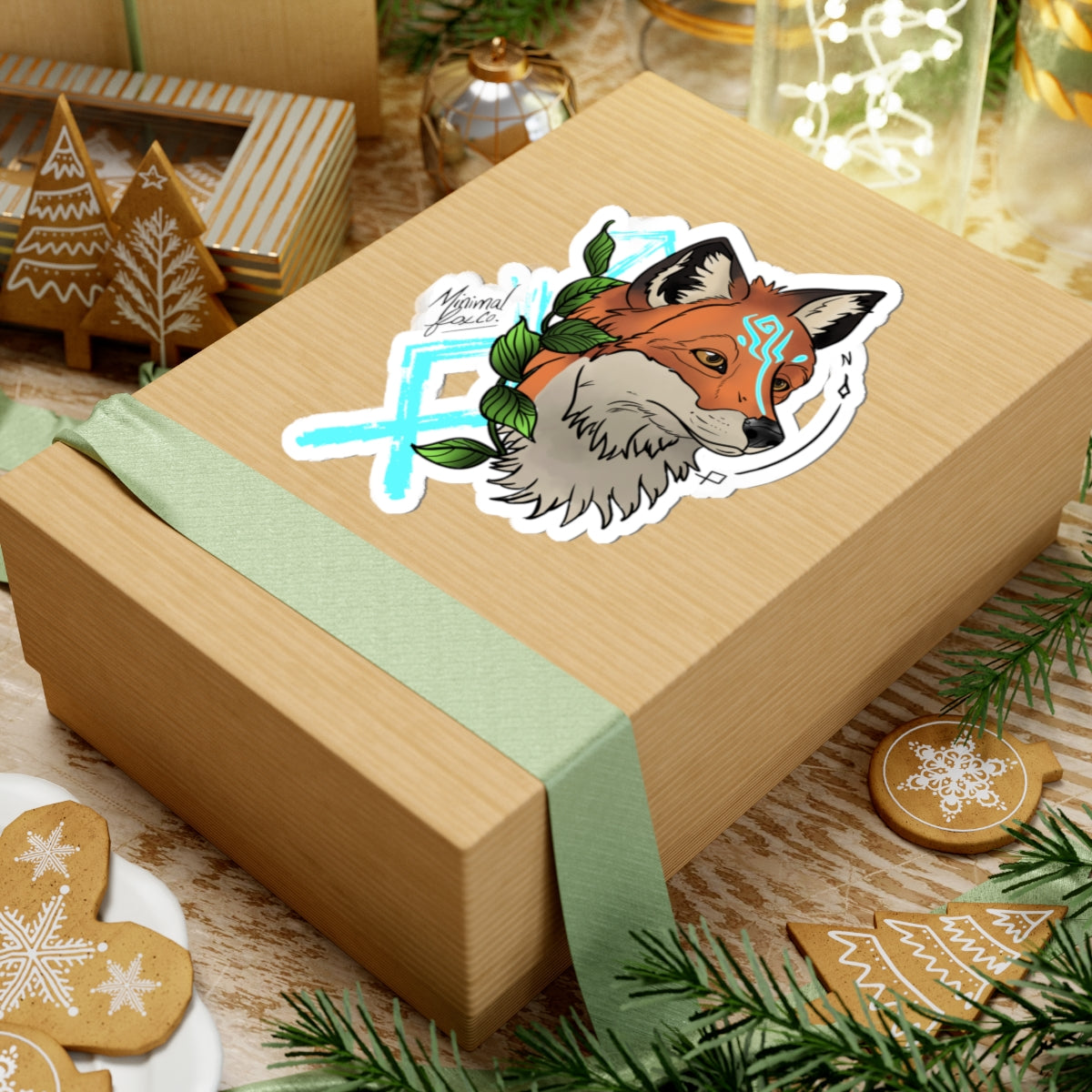 Nordic Fox Spirit Sticker