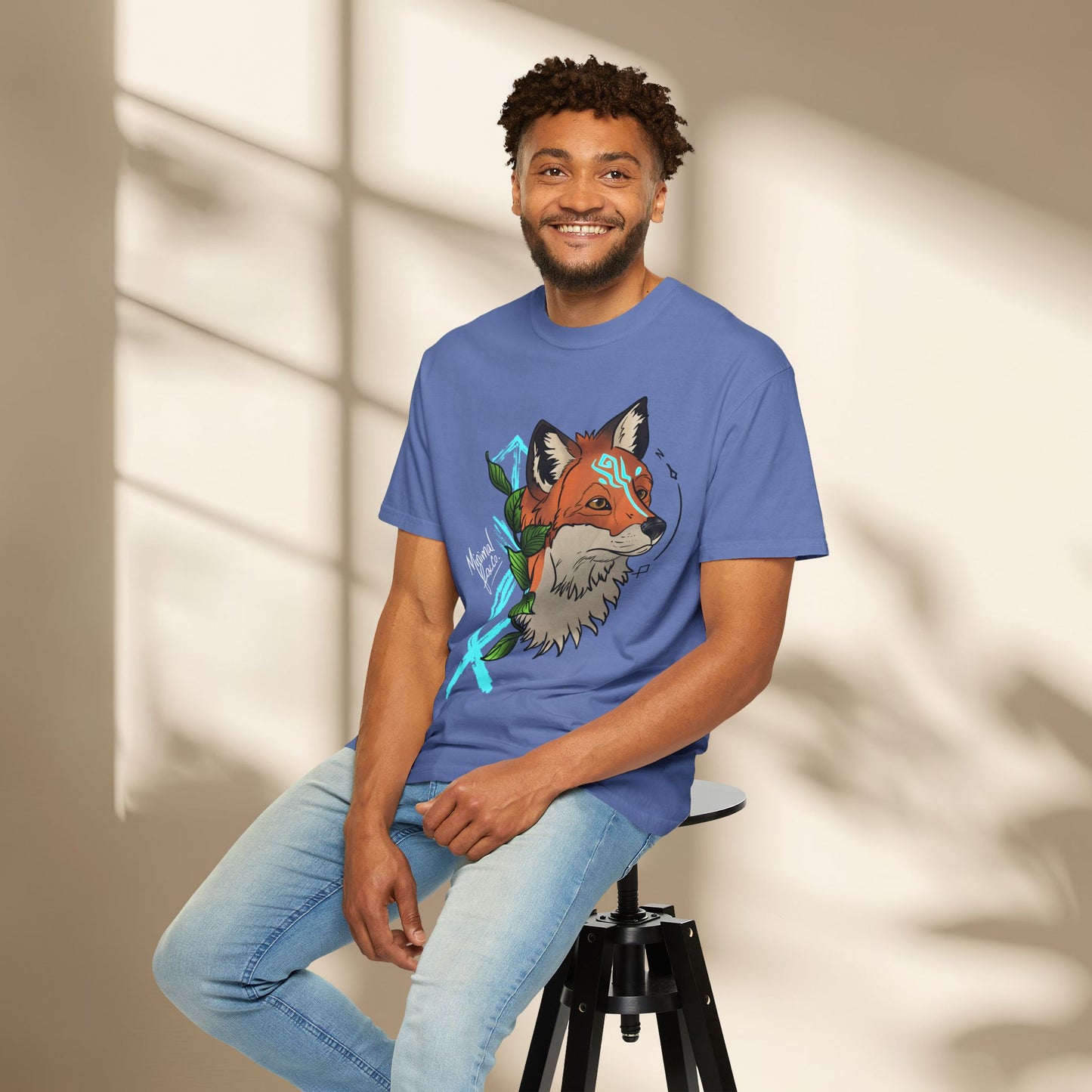 Nordic Fox Floral Shirt