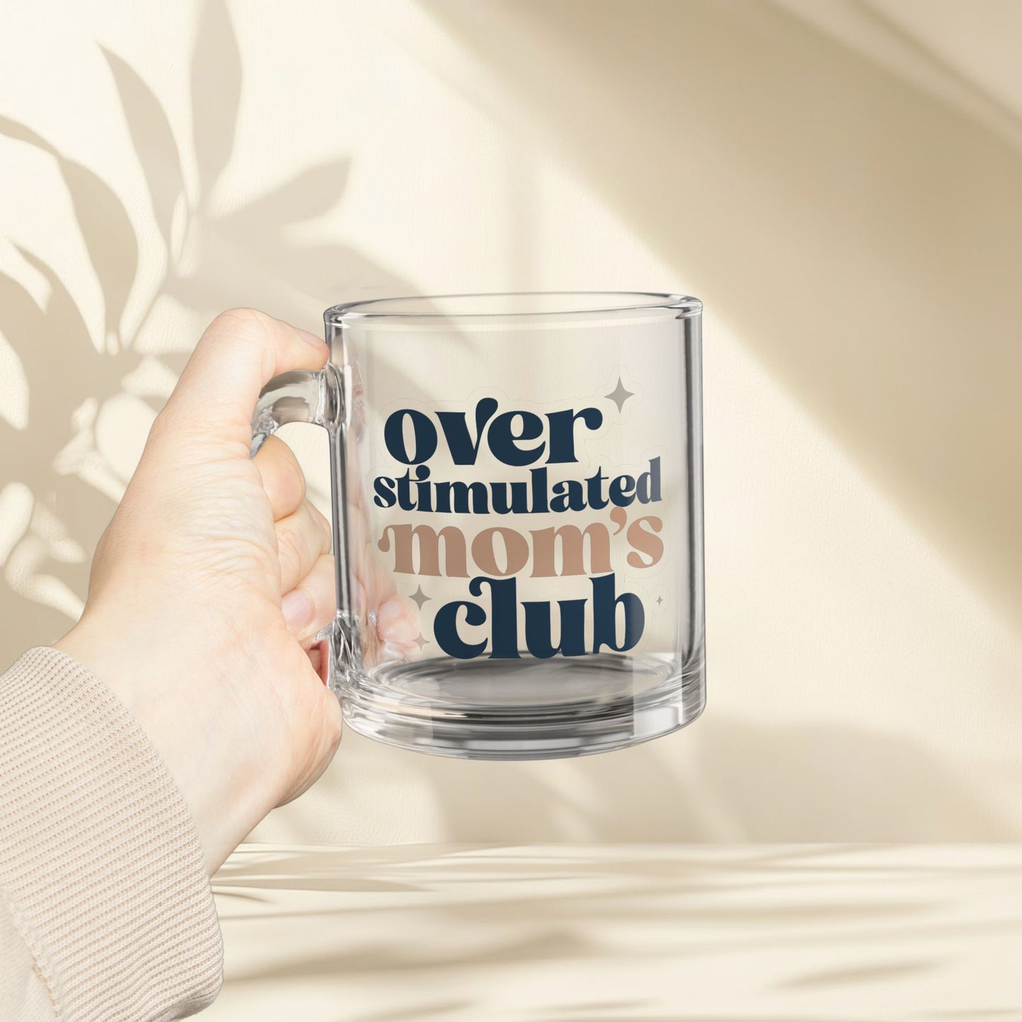 Overstimulated Mom's Club Glass Mug