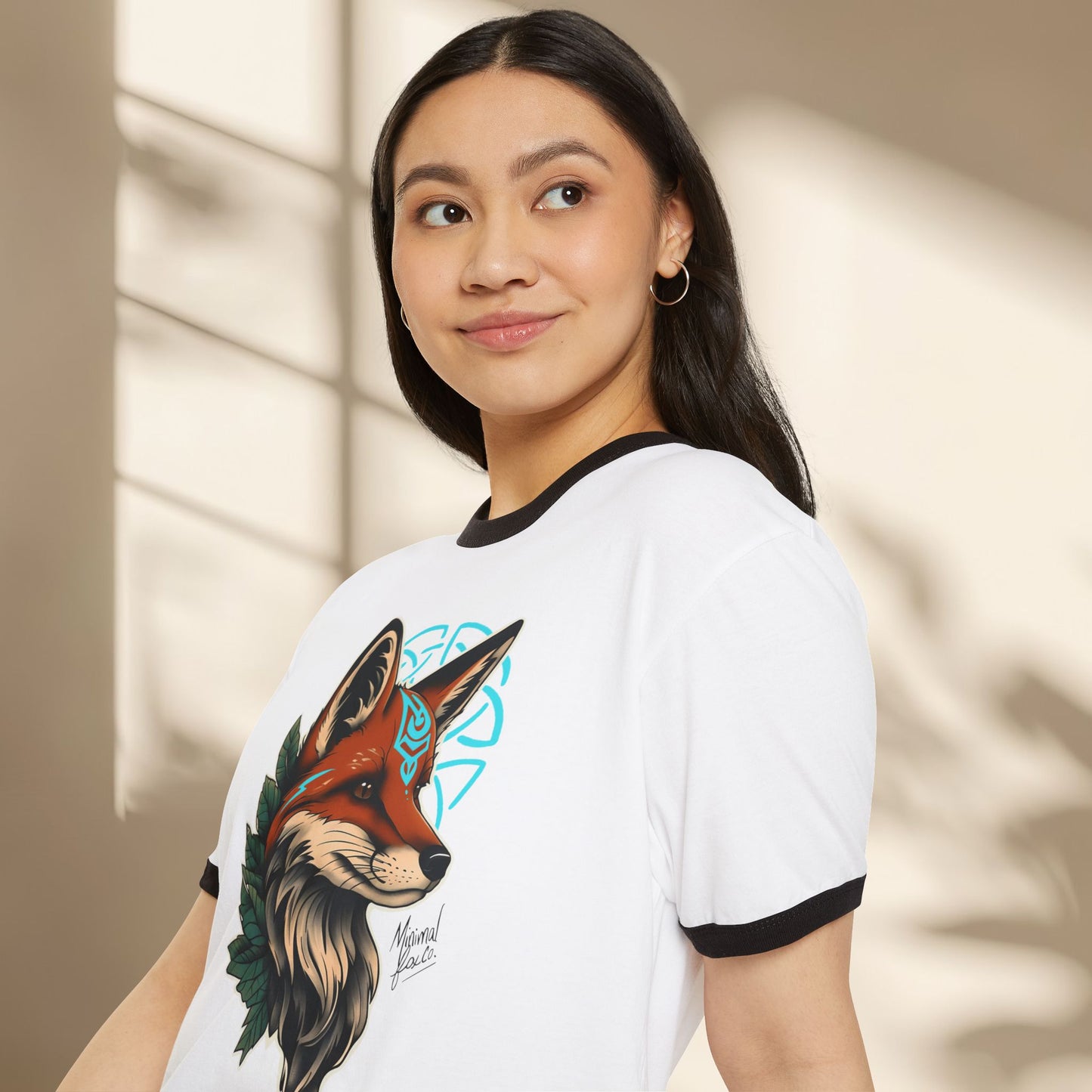 Nordic Fox Ringer Shirt