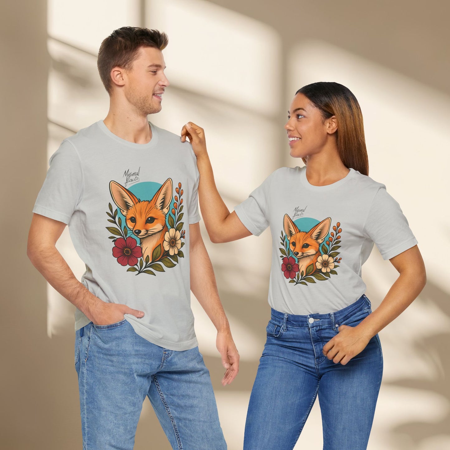 Fennec Fox Floral Shirt