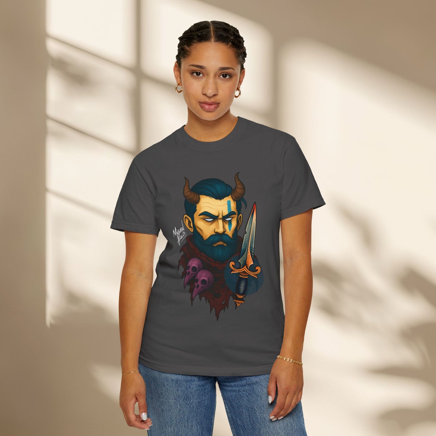 Beared Warrior Dagger T-Shirt