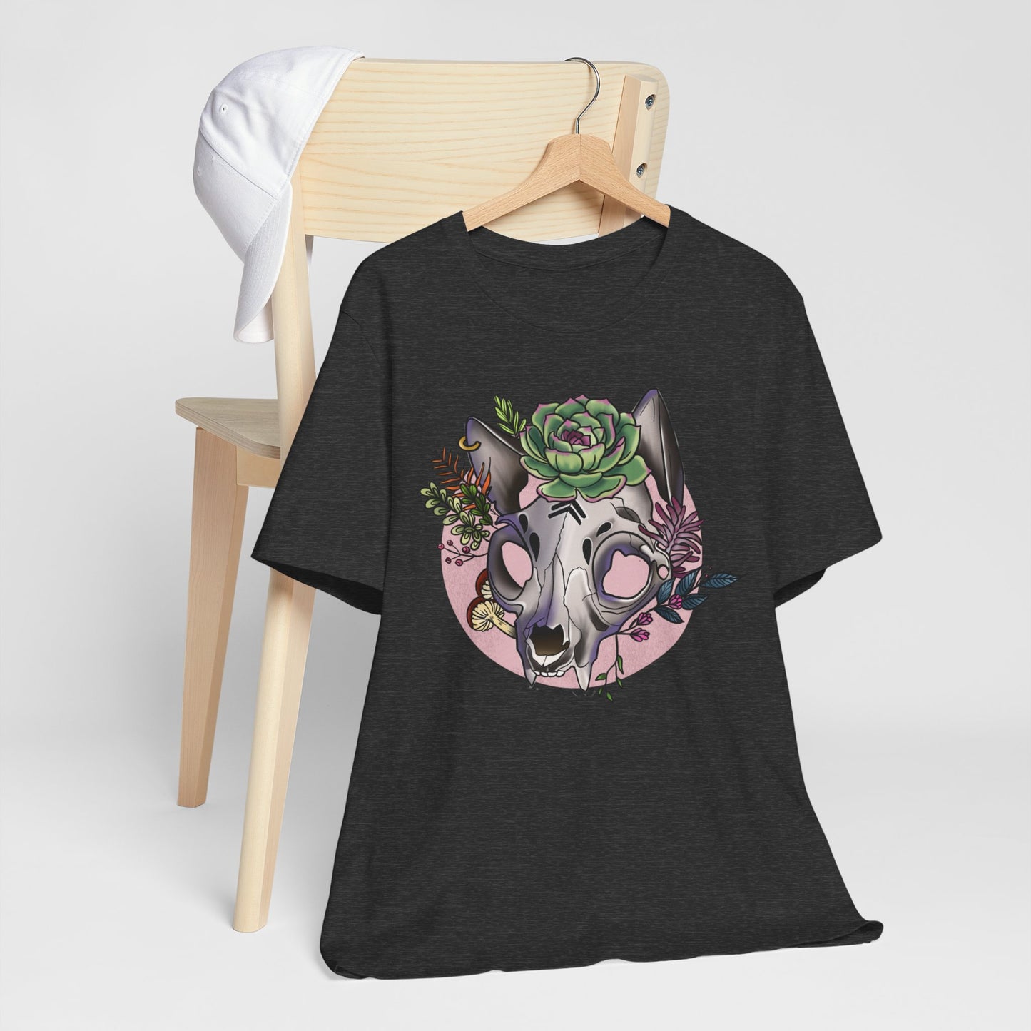 Floral Cat Skull Shirt