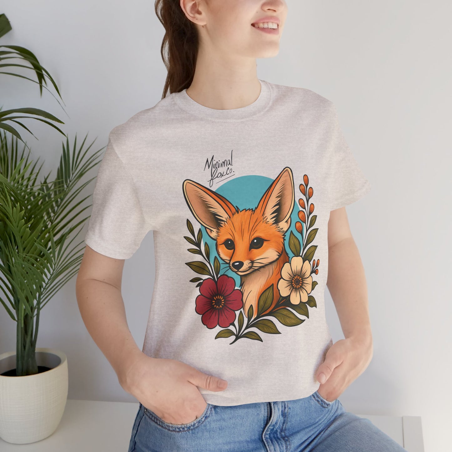 Fennec Fox Floral Shirt