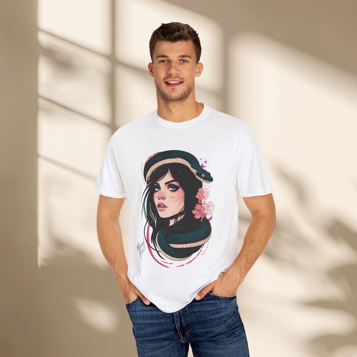 Snake Goddess Women Neo Traditional Shirt