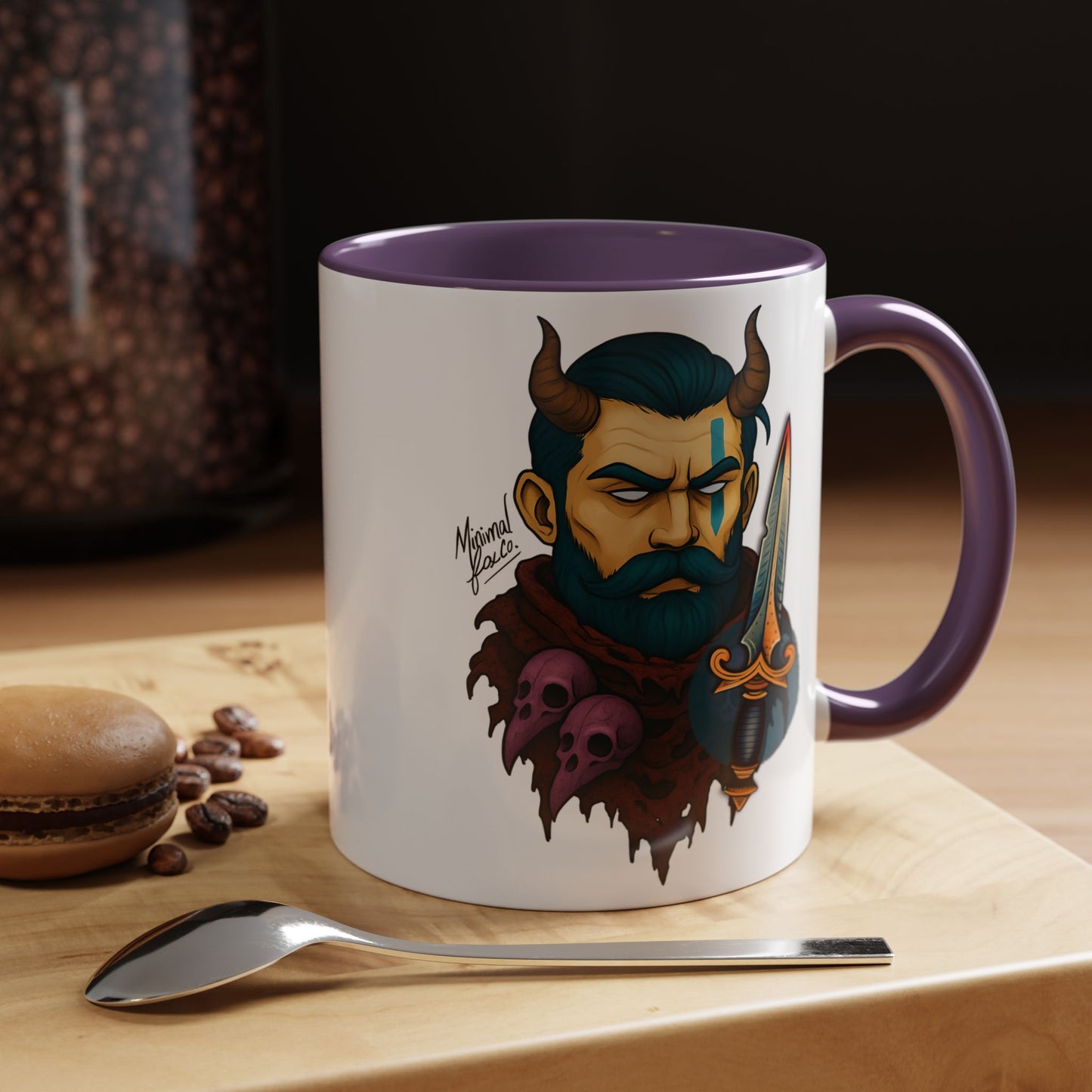 Bold Strong Bearded Man Coffee Mug