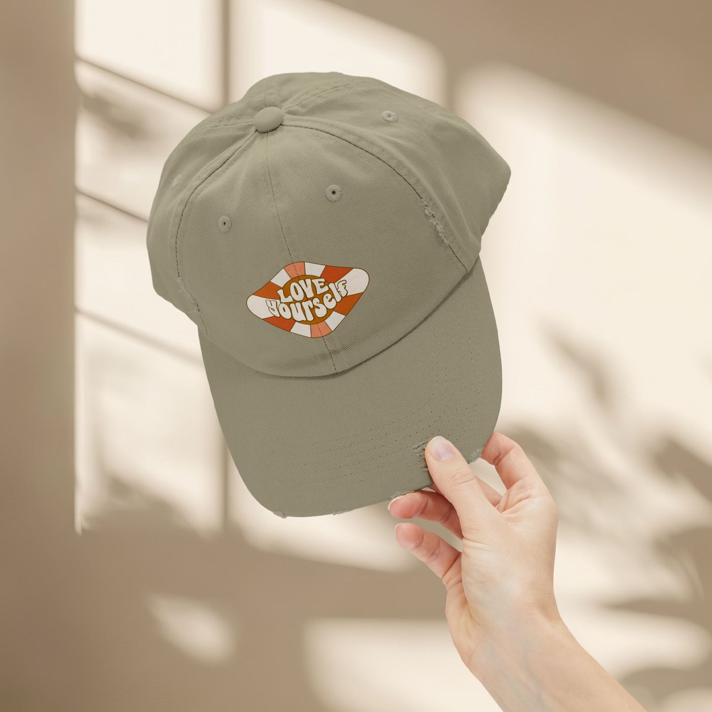 Love Yourself Distressed Hat