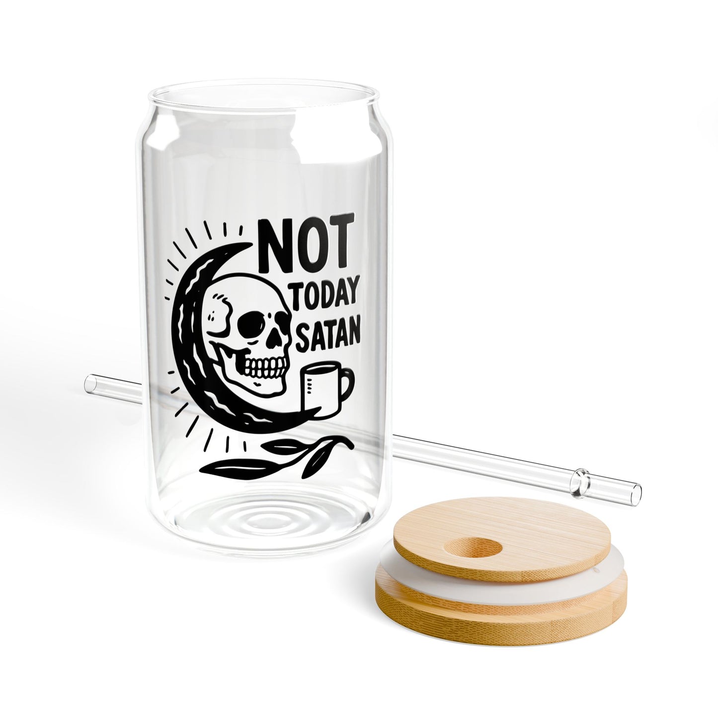 Not Today Satan Sipper Glass