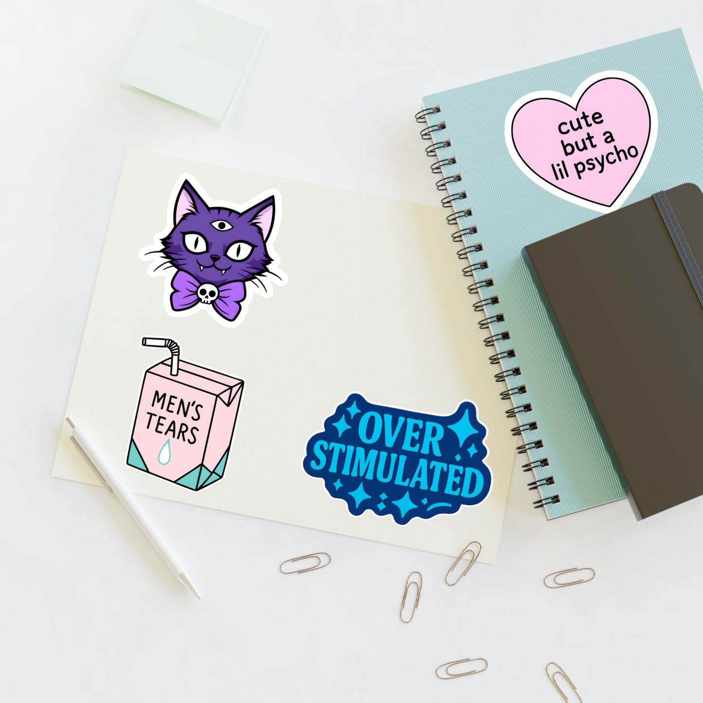 Cute and Quirky Sticker Sheet