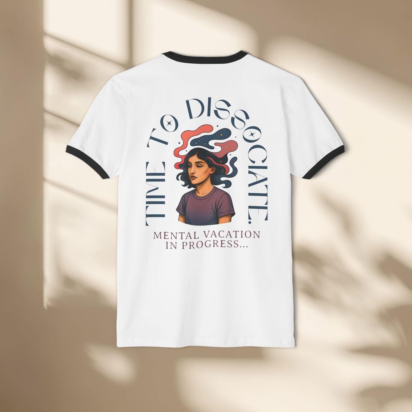 Mental Vacation Unisex Ringer T-Shirt