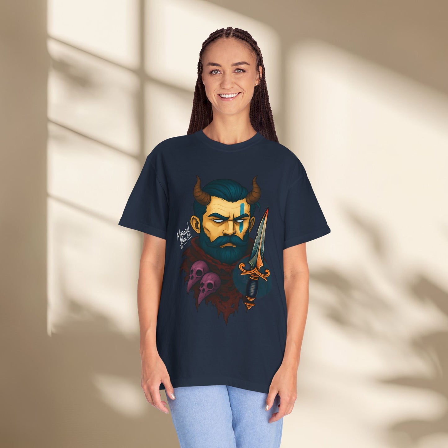 Beared Warrior Dagger T-Shirt