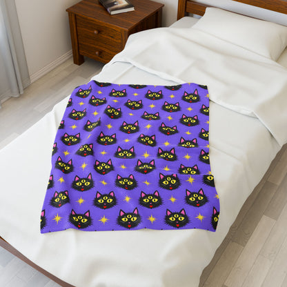 Mystic Cat Print Blanket