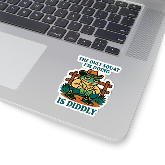 Funny Frog Kiss-Cut Stickers