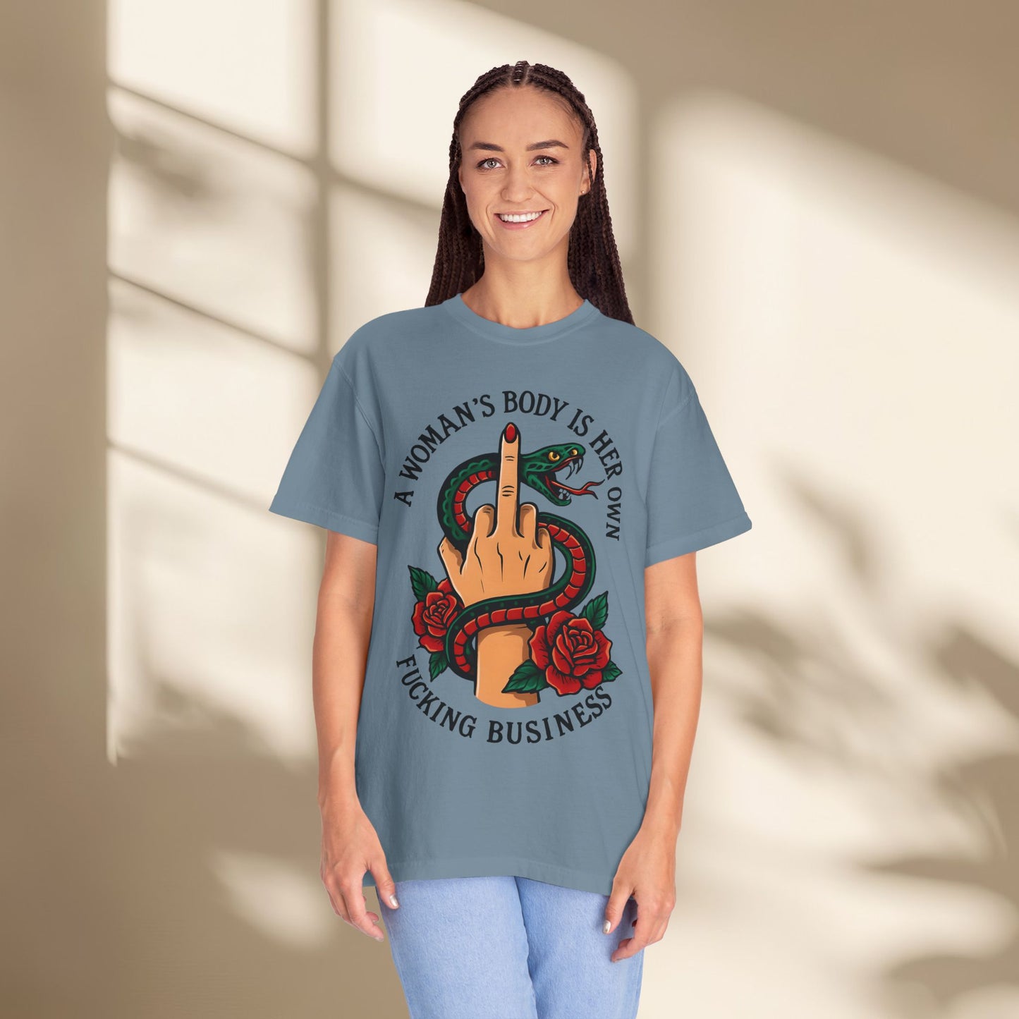 A women's body is her own business Feminist T-Shirt